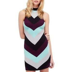 LIKE NEW Free People Pointelle Chevron Dress